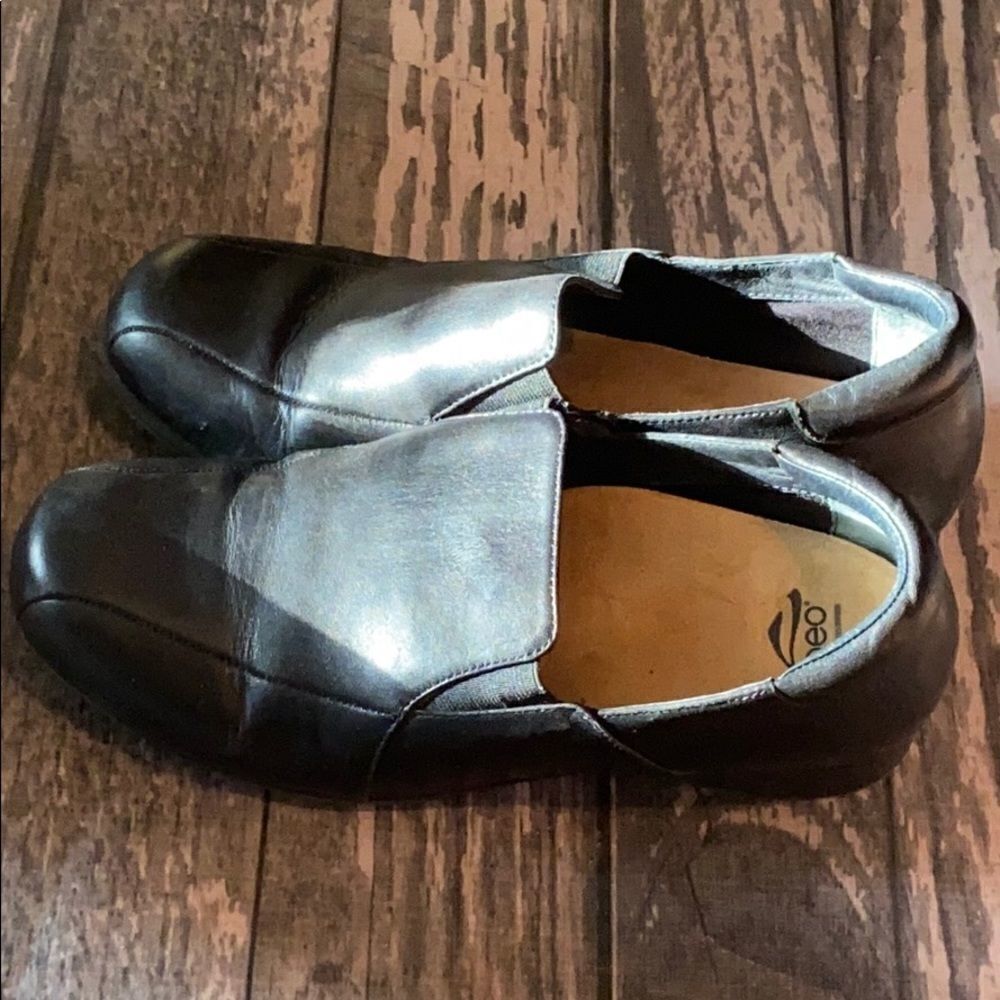 Abeo Black Leather Loafer Shoes Size 8.5 M